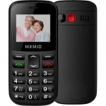 Κινητό Τηλέφωνο GSM Dual SIM με μεγάλο πληκτρολόγιο για ηλικιωμένους SOS Senior MXMID B210 Μαύρο