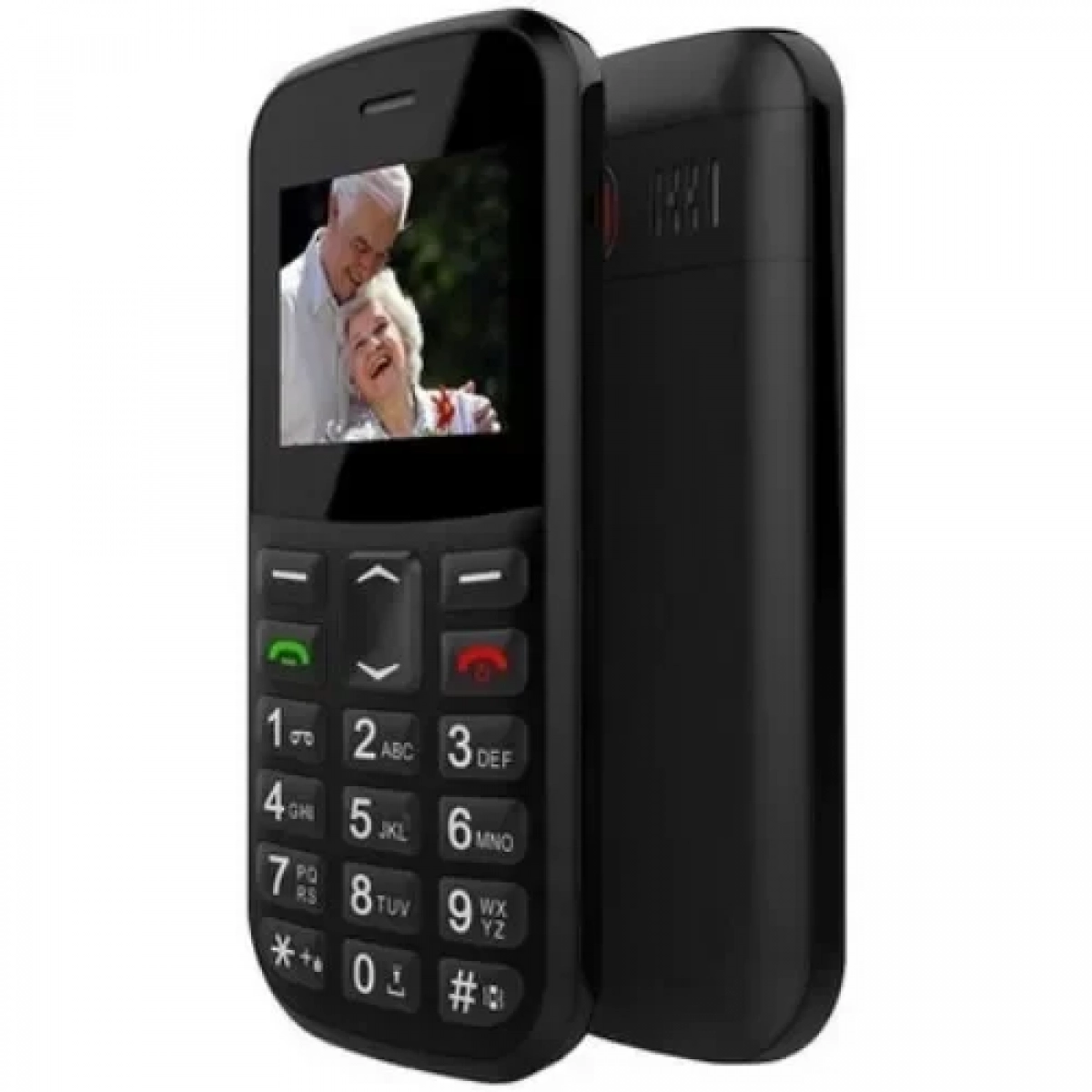 Κινητό Τηλέφωνο GSM Dual SIM με μεγάλο πληκτρολόγιο για ηλικιωμένους SOS Senior MXMID B210 Μαύρο