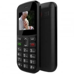 Κινητό Τηλέφωνο GSM Dual SIM με μεγάλο πληκτρολόγιο για ηλικιωμένους SOS Senior MXMID B210 Μαύρο