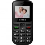 Κινητό Τηλέφωνο GSM Dual SIM με μεγάλο πληκτρολόγιο για ηλικιωμένους SOS Senior MXMID B210 Μαύρο