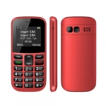 Κινητό Τηλέφωνο GSM Dual SIM με μεγάλο πληκτρολόγιο για ηλικιωμένους SOS Senior MXMID B210 Κόκκινο