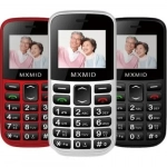 Κινητό Τηλέφωνο GSM Dual SIM με μεγάλο πληκτρολόγιο για ηλικιωμένους SOS Senior MXMID B210 Λευκό