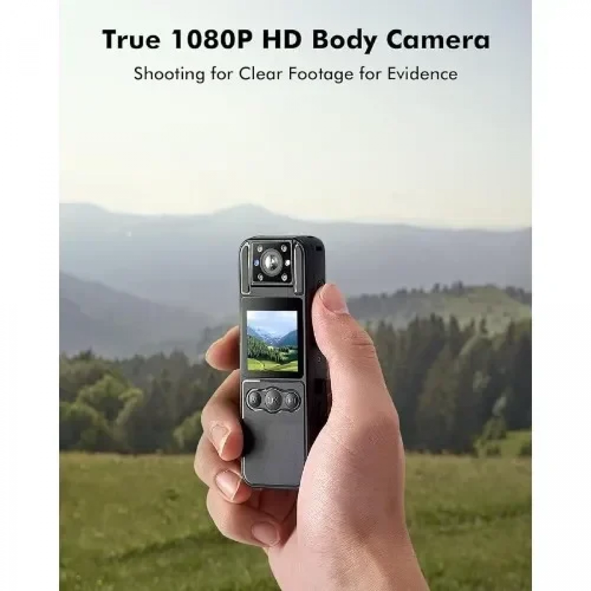 Μίνι Κάμερα HD 1080P 1,3'' με Περιστρεφόμενο Φακό 180° - Βιντεοκάμερα - Εγγραφή ήχου - Κλιπ