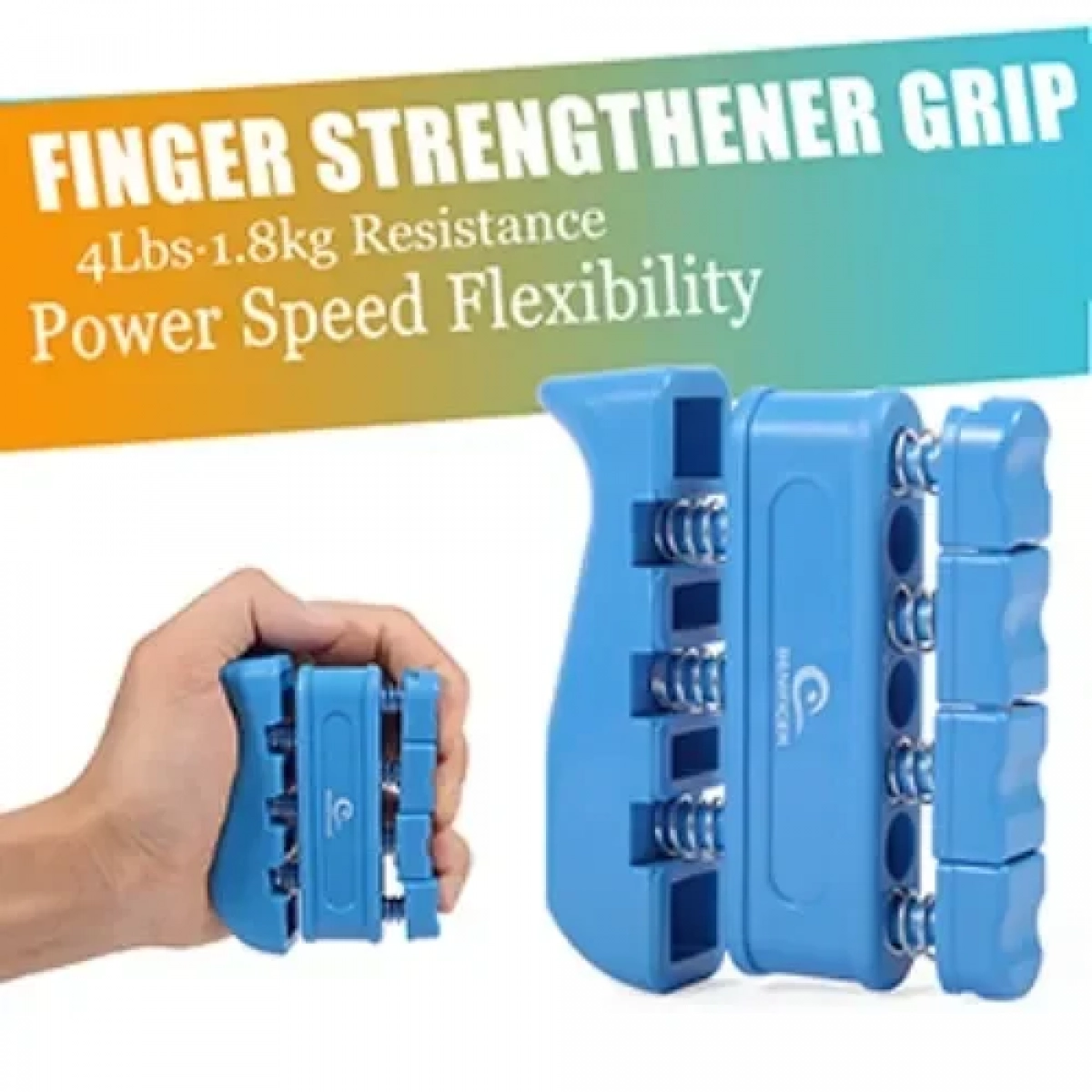 Κιτ Εκγύμνασης Χεριού 5 τεμαχίων Adjustable Grip Μπλε
