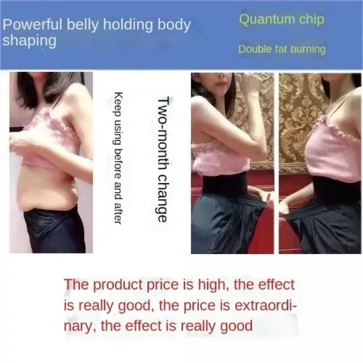 Γυναικείο Εσώρουχο Ψηλόμεσο Ελαστικό Body Shaping - Κόκκινο Medium