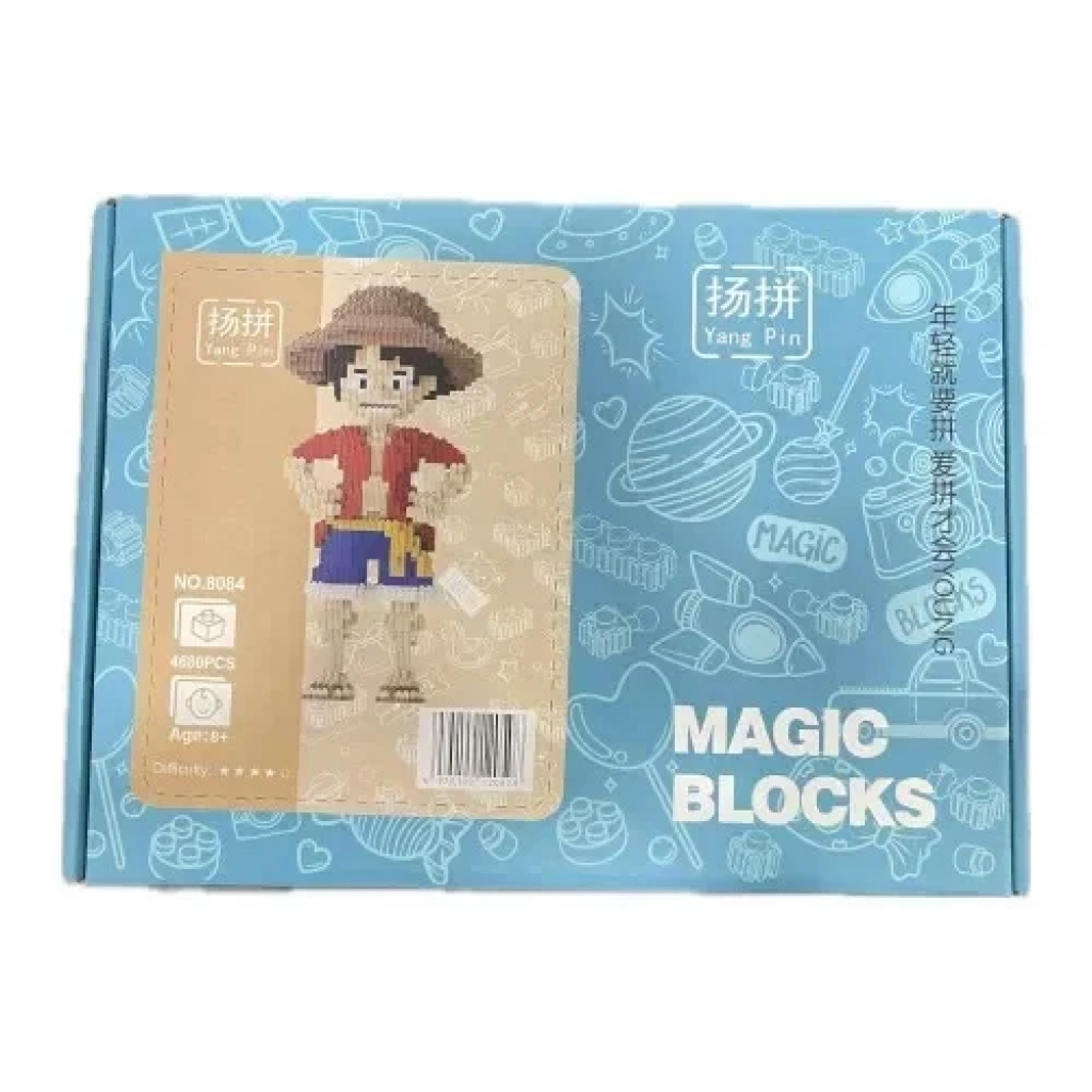 Magic Blocks Τρισδιάστατο Παιχνίδι Κατασκευής για ηλικίες 8+ 4680τμχ Νο 8084 Luffy