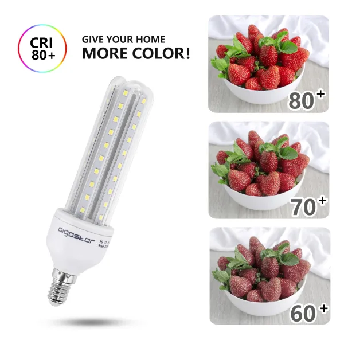 Λάμπα LED 3U E14 12W 6400K Aigostar