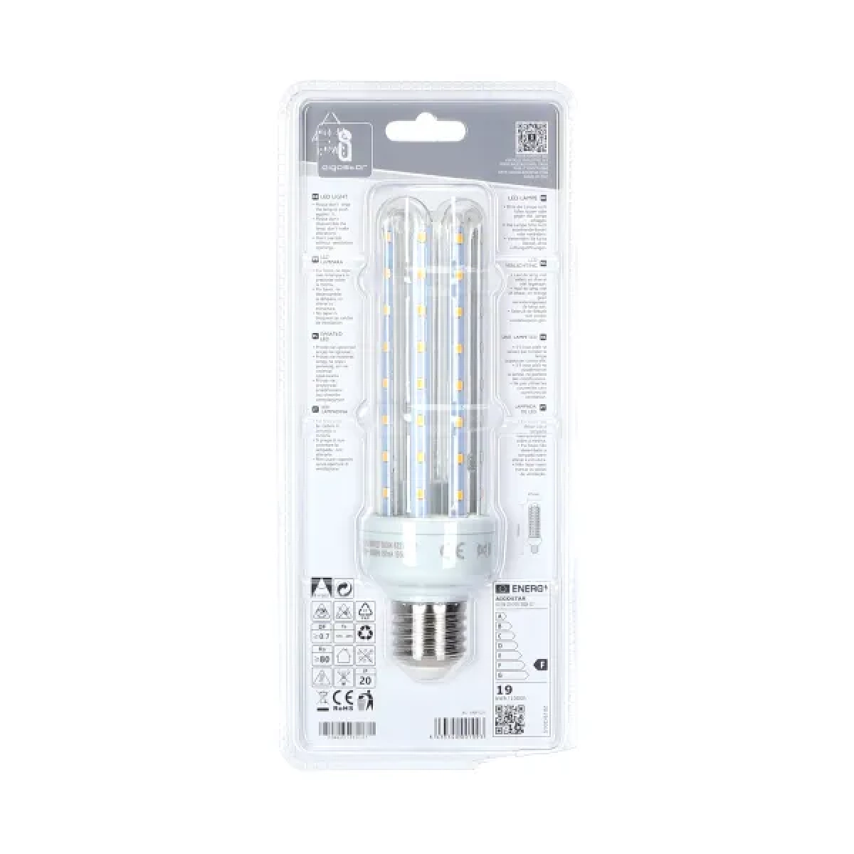 Λάμπα LED 4U E27 19W 3000K Aigostar