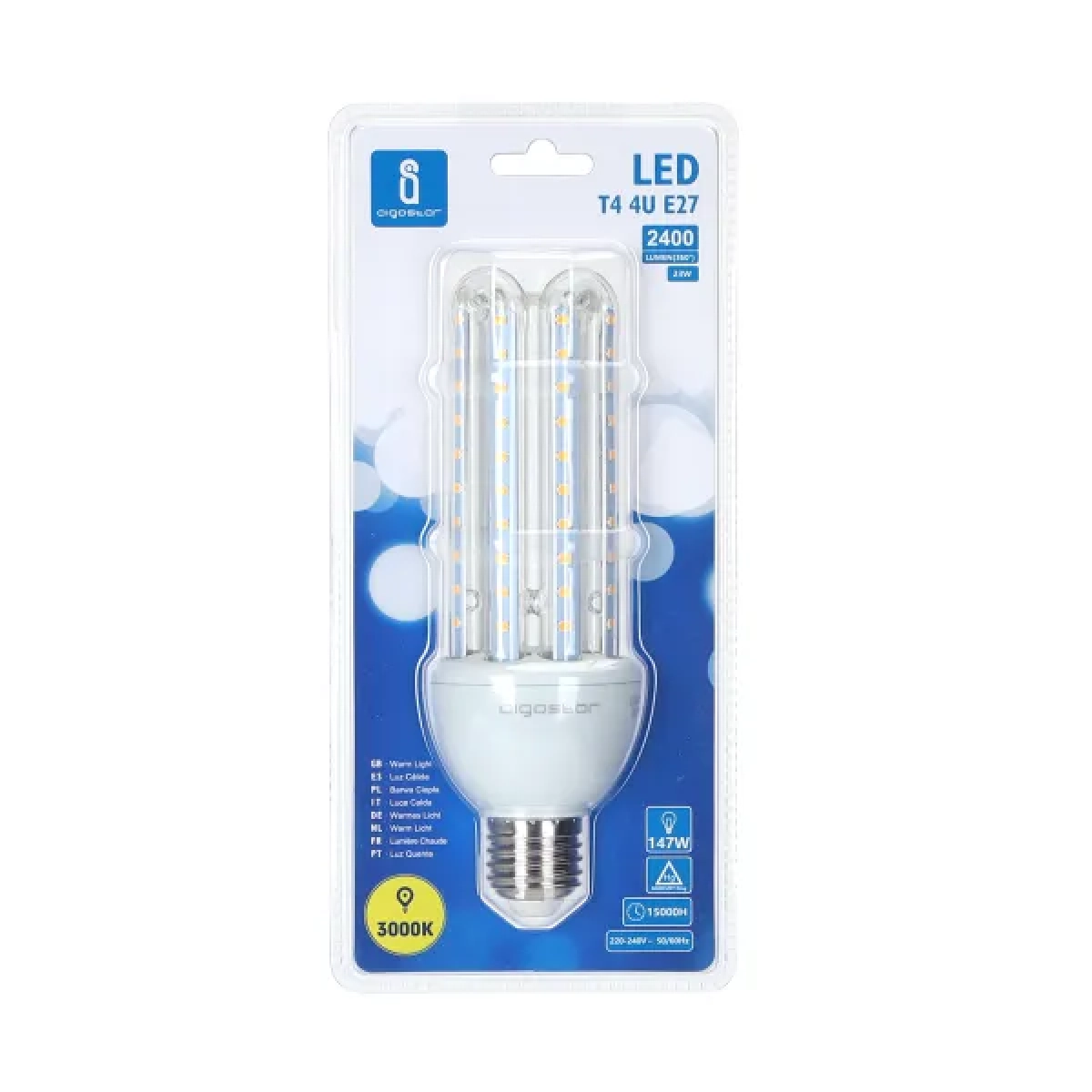 Λάμπα LED 4U E27 23W 3000K Aigostar