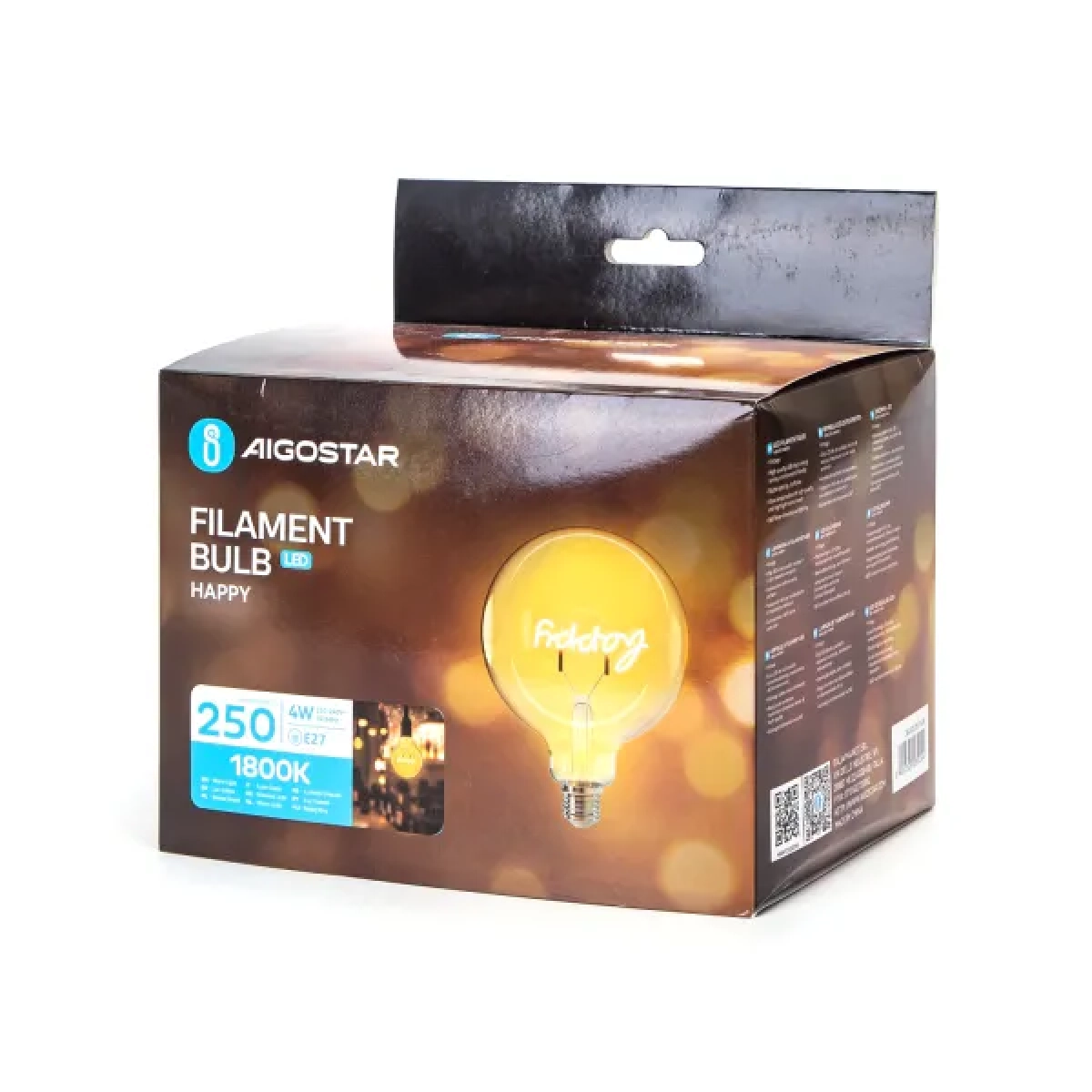 Λάμπα νήματος Happy LED E27 4W 1800K Aigostar