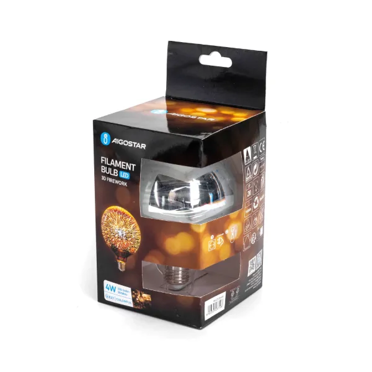 Λάμπα νήματος LED E27 4W RGB 3D Firework Aigostar