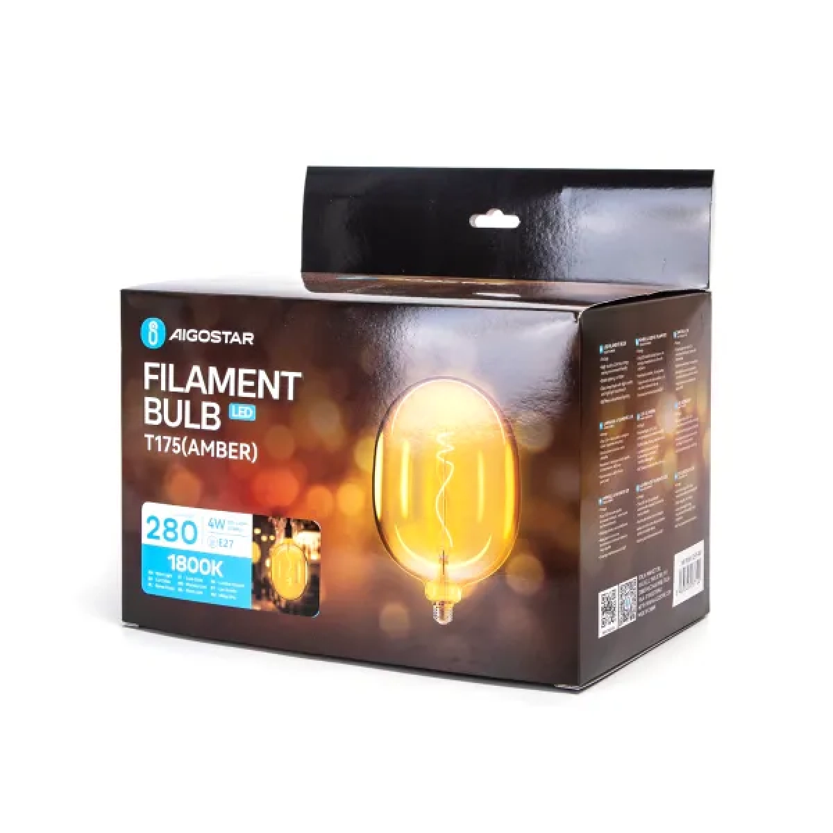 Λάμπα νήματος LED T175 E27 4W 1800K Aigostar