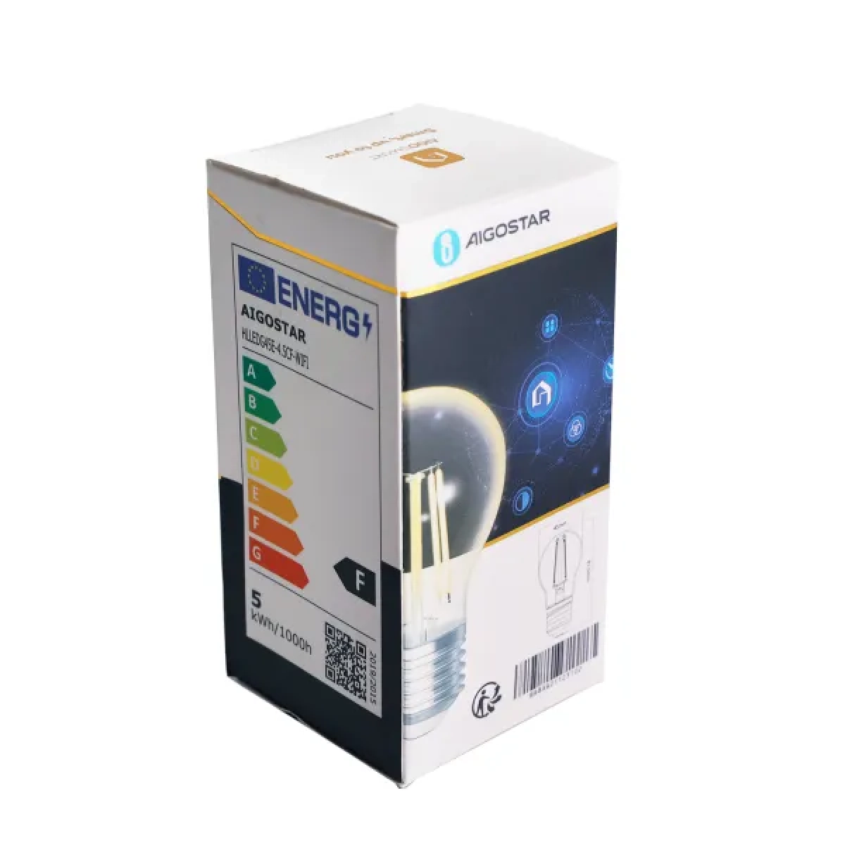 Smart Λάμπα Νήματος WiFi WB G45 E27 4.5W Aigostar