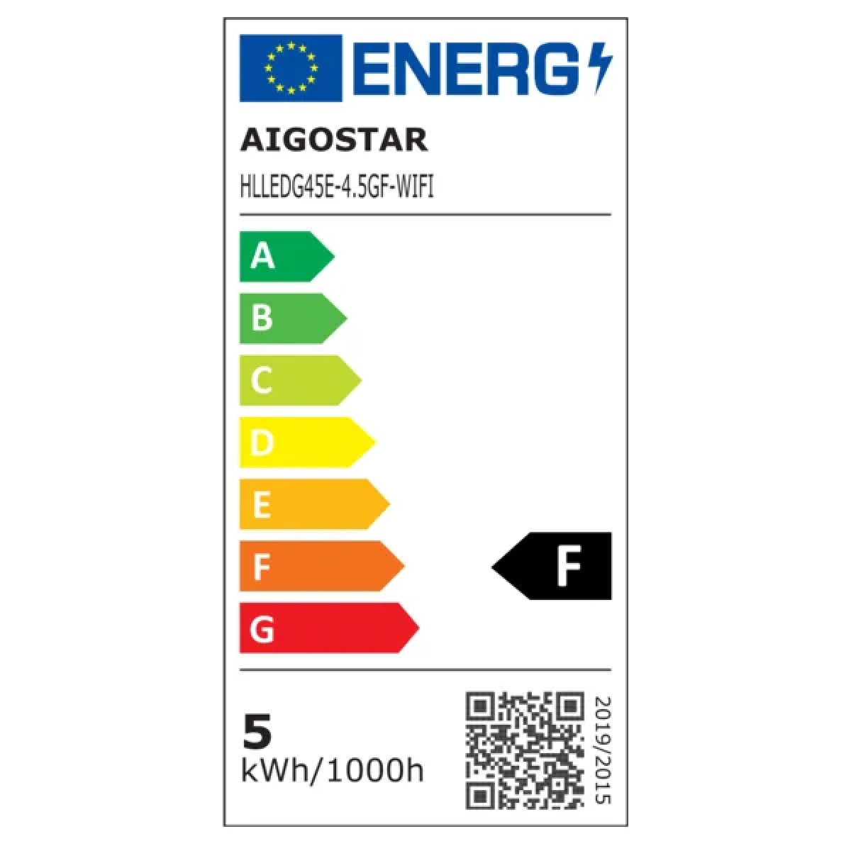 Smart Λάμπα Νήματος Amber WiFi WB G45 E27 4.5W Aigostar