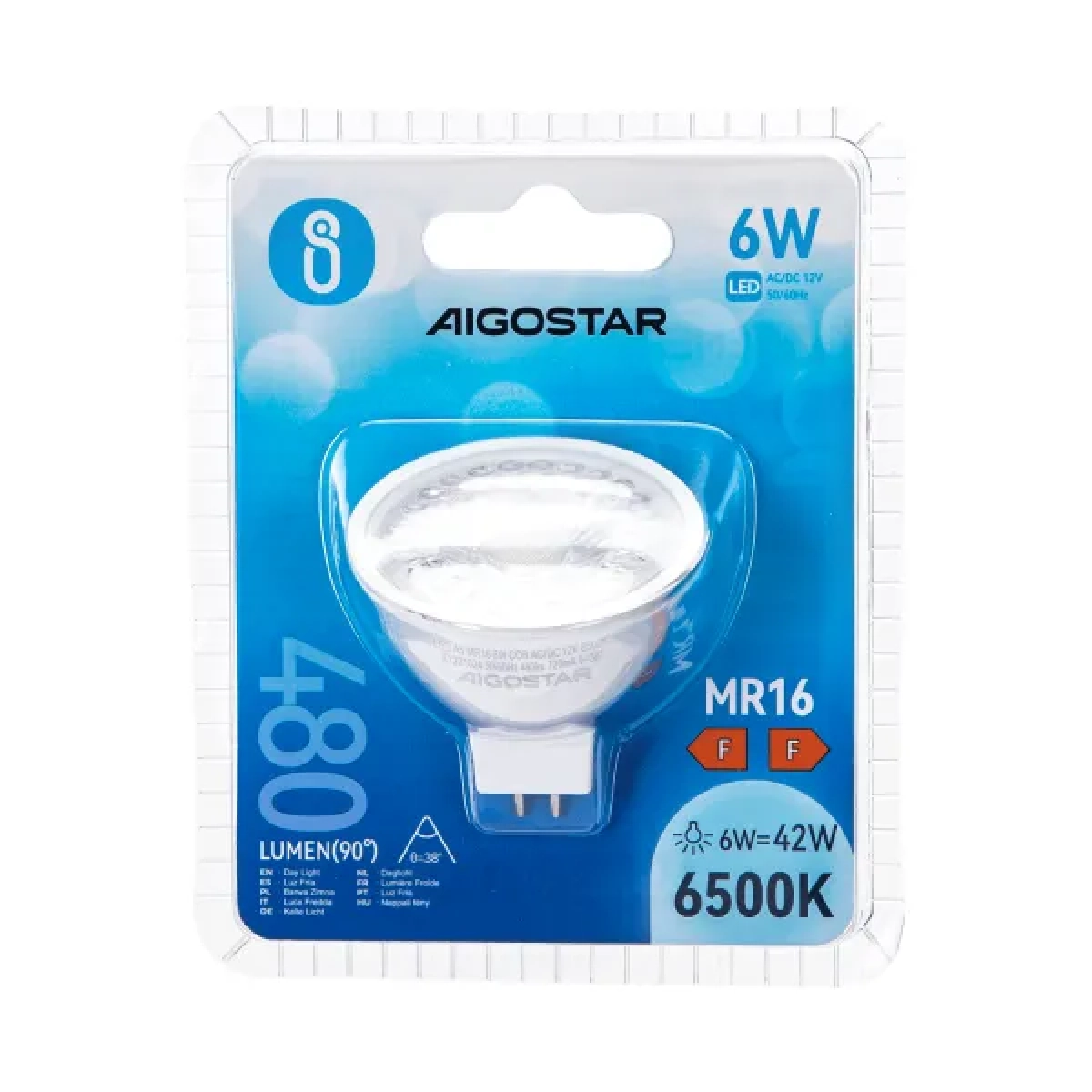 Λάμπα LED MR16 COB 6W 6500K Aigostar