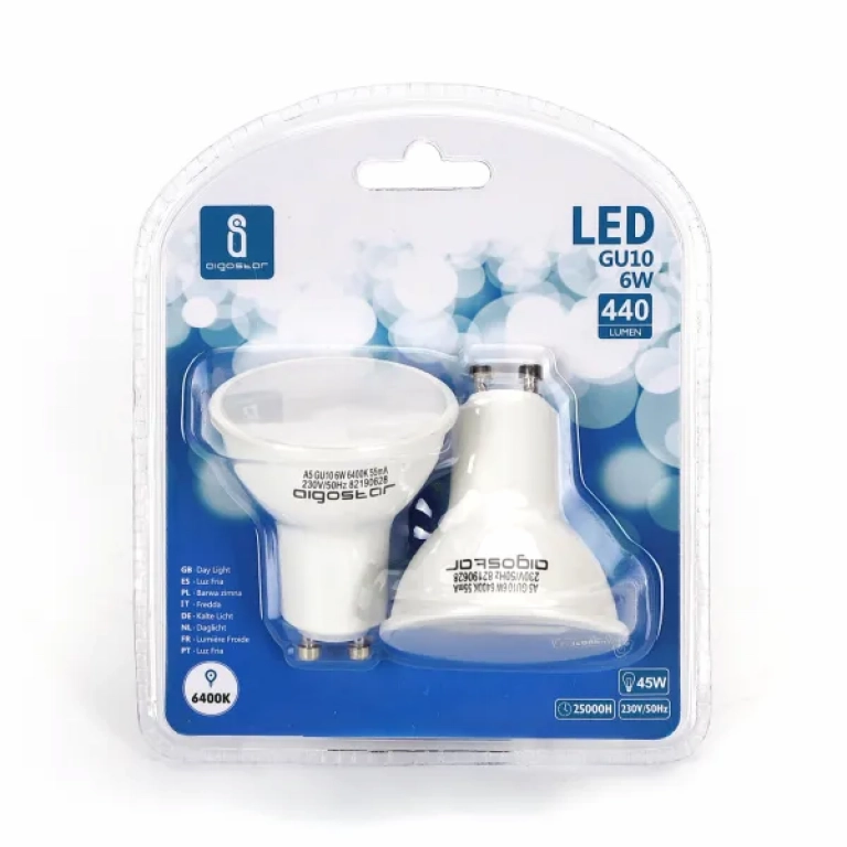 Λάμπες LED 2 τμχ GU10 6W 6500K Aigostar