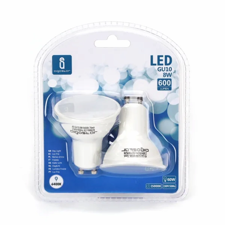 Λάμπες LED 2 τμχ GU10 8W 6500K Aigostar
