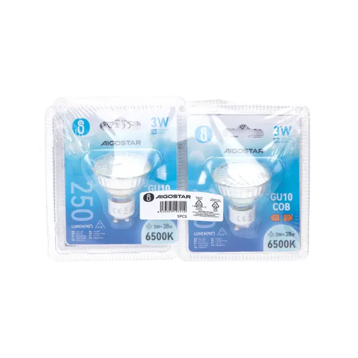 Λάμπα LED GU10 COB 3W 6500Κ Aigostar