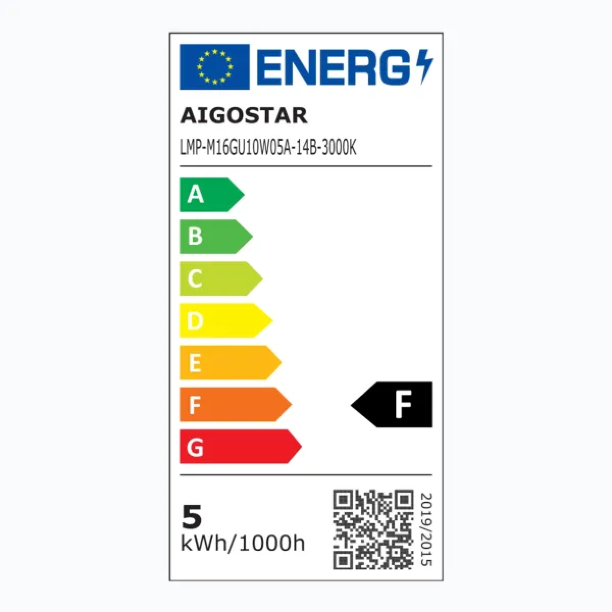 Λάμπα LED GU10 COB 4,5W 3000Κ Aigostar