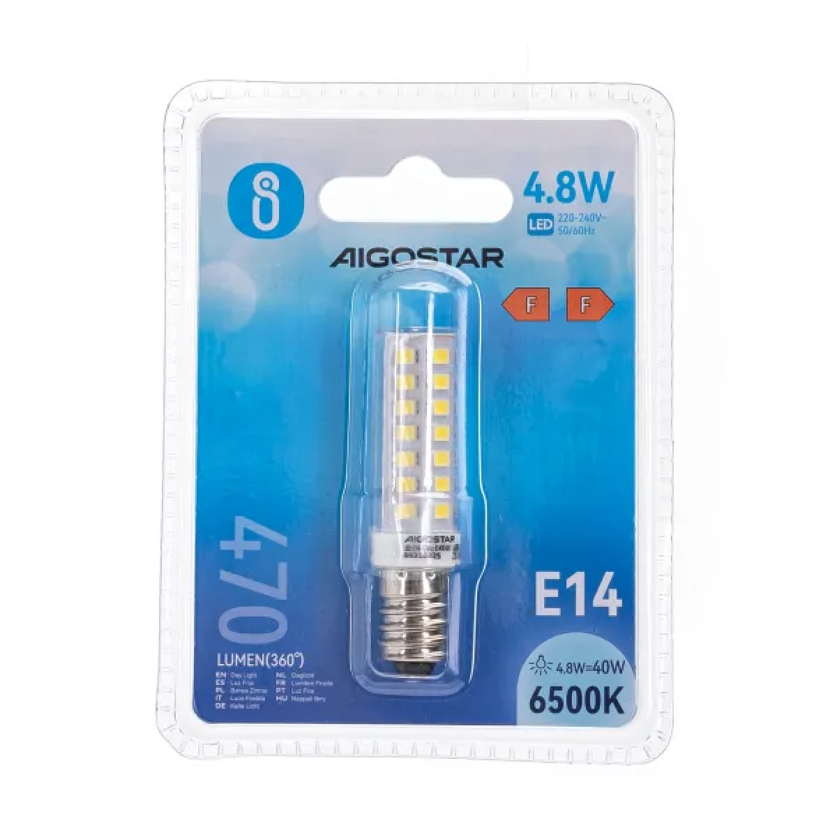Λάμπα LED E14 4,8W 6500K Aigostar