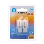 Λάμπες 2 τμχ LED G9 2W 3000K Aigostar