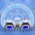 Πολυλειτουργική Βάση Ψύξης για την κονσόλα PS5 με σταθμό φόρτισης για χειριστήρια, θήκη για ακουστικά και αποθήκευση δίσκου παιχνιδιού iPega PG-P5023 - Μαύρο