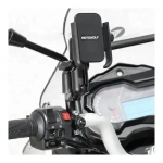 Μεταλλική βάση κινητού μηχανής Motowolf MDL2821 mirror mount Μαύρη