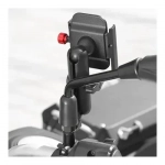Μεταλλική βάση κινητού μηχανής Motowolf MDL2821 mirror mount Μαύρη