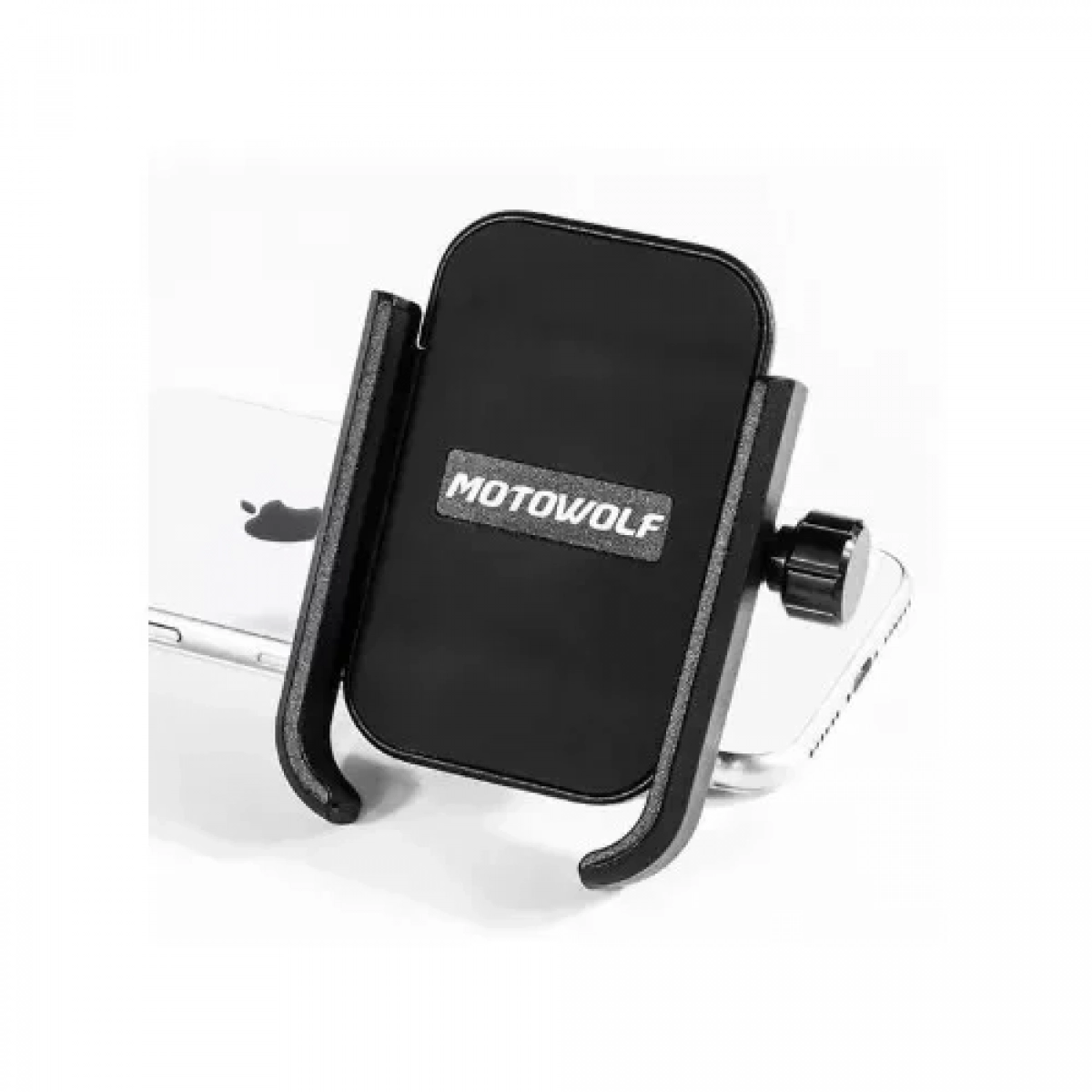 Μεταλλική βάση κινητού μηχανής Motowolf MDL2821 mirror mount Μαύρη