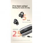 Clip-on Ear Ασύρματα Ακουστικά με μικρόφωνο V5.3 Bluetooth Hifi Sound με ψηφιακή οθόνη LED Awei TZ7 - Μαύρο