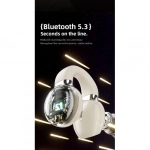 Clip-on Ear Ασύρματα Ακουστικά με μικρόφωνο V5.3 Bluetooth Hifi Sound με ψηφιακή οθόνη LED Awei TZ7 - Μαύρο