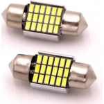 Λάμπες Σωληνωτές 31mm με 18 SMD LED 6500k Canbus 2τμχ
