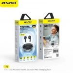 Ακουστικά True Wireless Bluetooth 5.3 με μικρόφωνο HD Hifi Sound TWS Awei T75 - Μαύρα