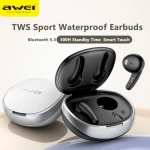Ακουστικά True Wireless Bluetooth 5.3 με μικρόφωνο HD Hifi Sound TWS Awei T75 - Λευκά