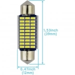 Λαμπάκια LED Πλαφονιέρας C5W 12V 39mm 30 SMD 6500K 2τμχ