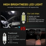 Λαμπάκια LED Πλαφονιέρας C5W 12V 39mm 30 SMD 6500K 2τμχ