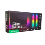 USB Sound Sync Ambient Dimmable Bar Lights- 2 τεμάχια