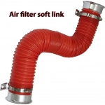 Turbo Multi-Flexible Σωλήνας Εισαγωγής Κρύου Αέρα 75mm Κόκκινο