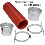 Turbo Multi-Flexible Σωλήνας Εισαγωγής Κρύου Αέρα 75mm Κόκκινο
