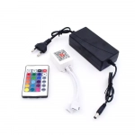 Aυτοκόλλητη Tαινία LED RGB/Λευκό 12V 5050 SMD 5m με Χειριστήριο OEM Aurora-X
