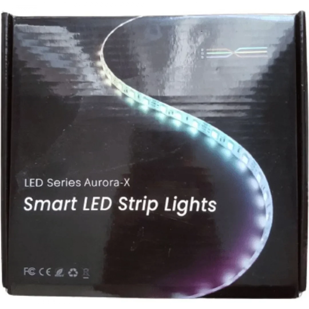Aυτοκόλλητη Tαινία LED RGB/Λευκό 12V 5050 SMD 5m με Χειριστήριο OEM Aurora-X