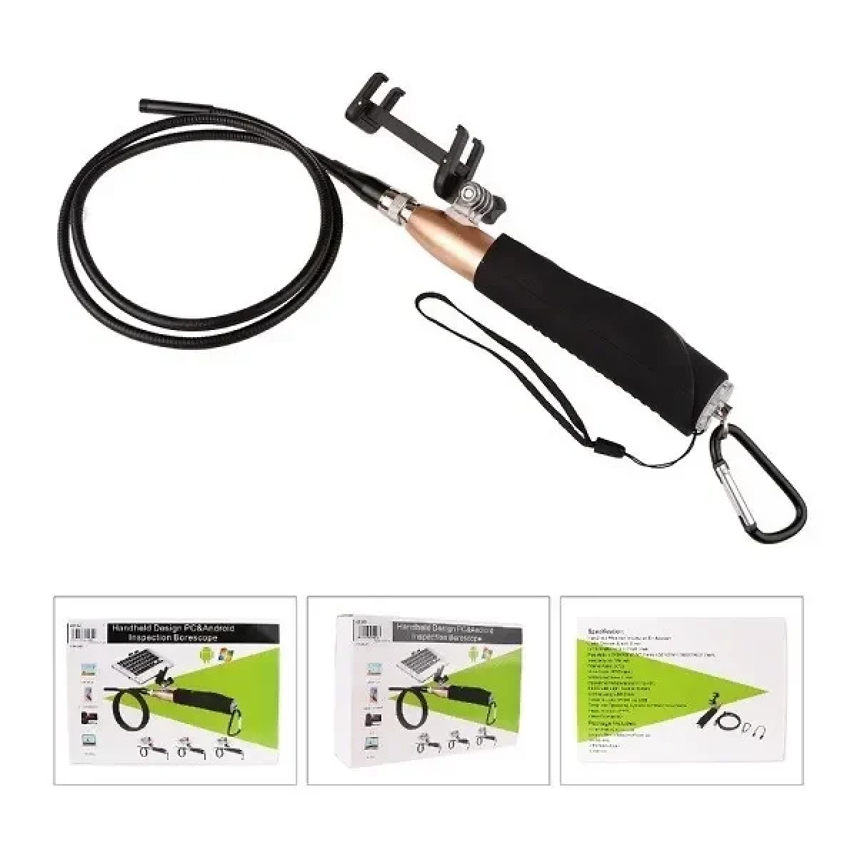 USB OTG Ενδοσκοπική Αδιάβροχη Κάμερα με Βάση & Φωτισμό LED για Android Κινητά