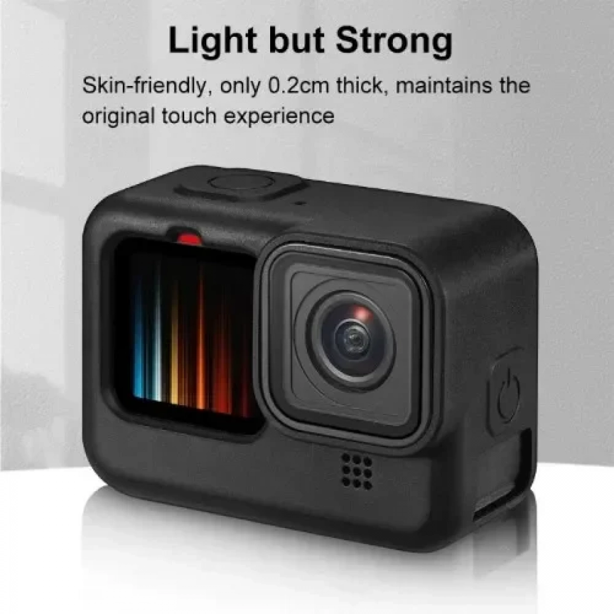 Θήκη Σιλικόνης με Λουράκι και Κάλυμμα Φακού GoPro HERO 9/HERO 10/HERO 11/HERO 12 Black – Puluz PU518B