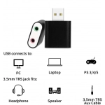 Εξωτερική Κάρτα Ήχου USB Type A 2.0 - Μαύρο - Image 3