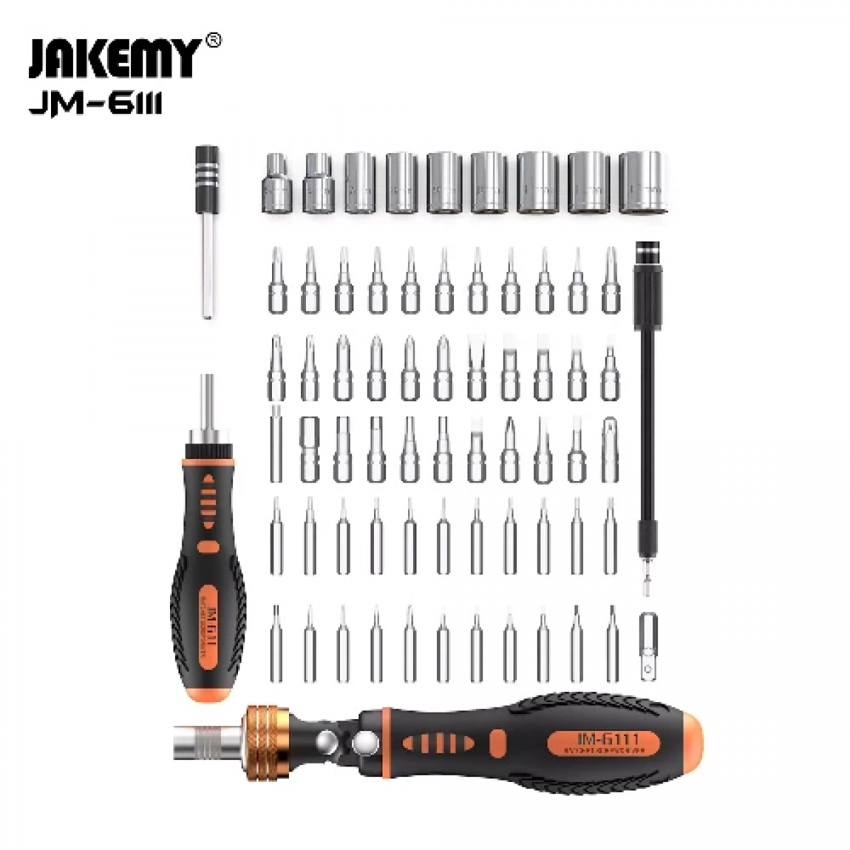 Σετ Κατσαβιδιών με βαλιτσάκι, CR-V, 69τμχ Jakemy JM-6111