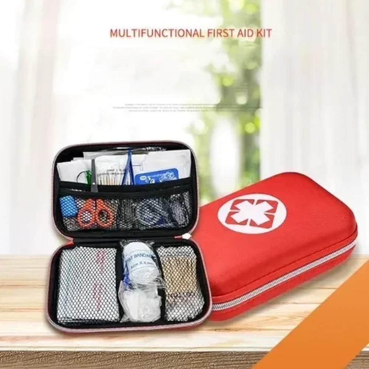Φαρμακείο Αυτοκινήτου Τσαντάκι με 15 Είδη με Εξοπλισμό Κατάλληλο για Πρώτες Βοήθειες