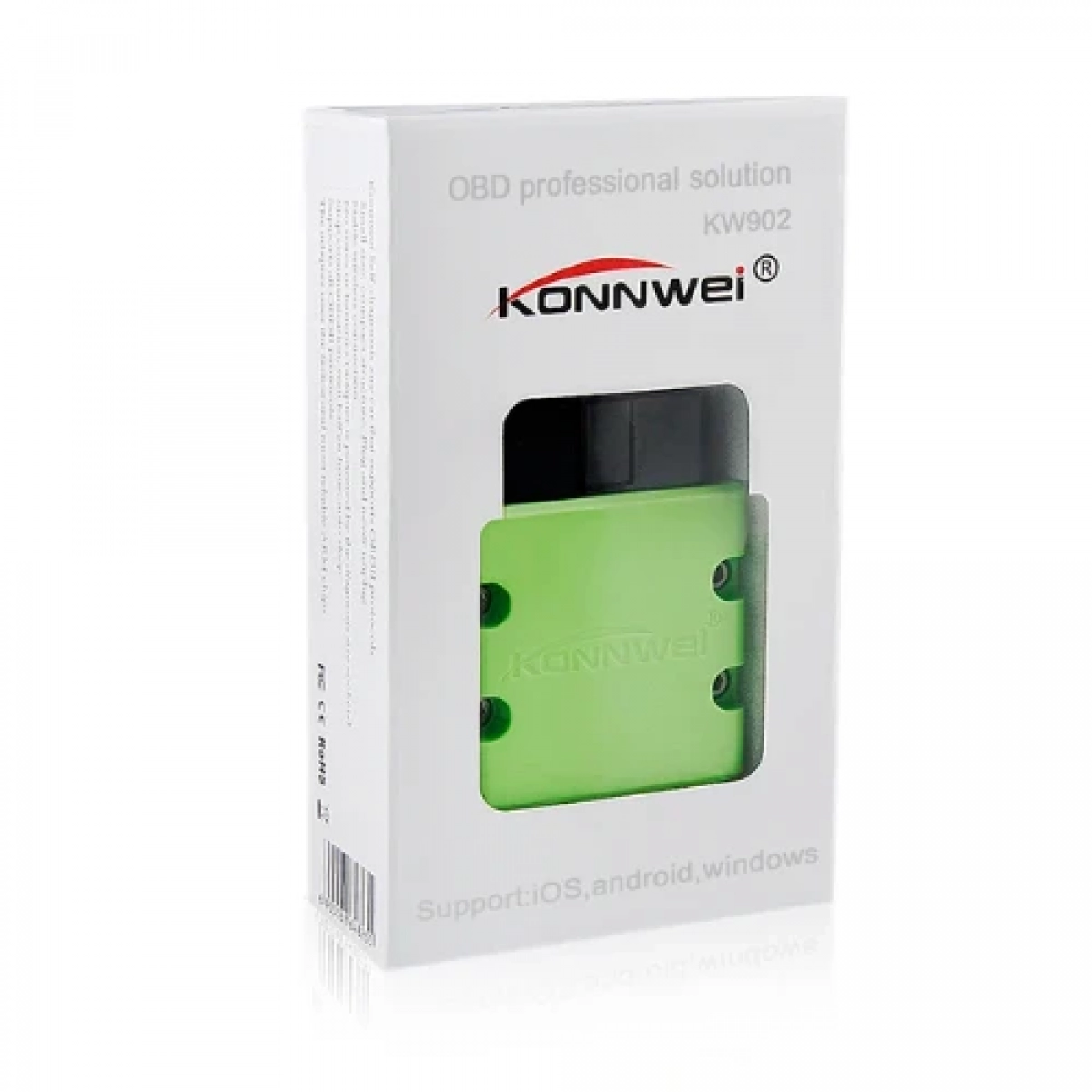 Διαγνωστικό αυτοκινήτου Konnwei OBD II Bluetooth KW902 πράσινο