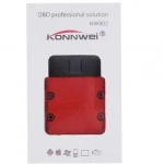 Διαγνωστικό αυτοκινήτου Konnwei OBD II Bluetooth KW902 Κόκκινο