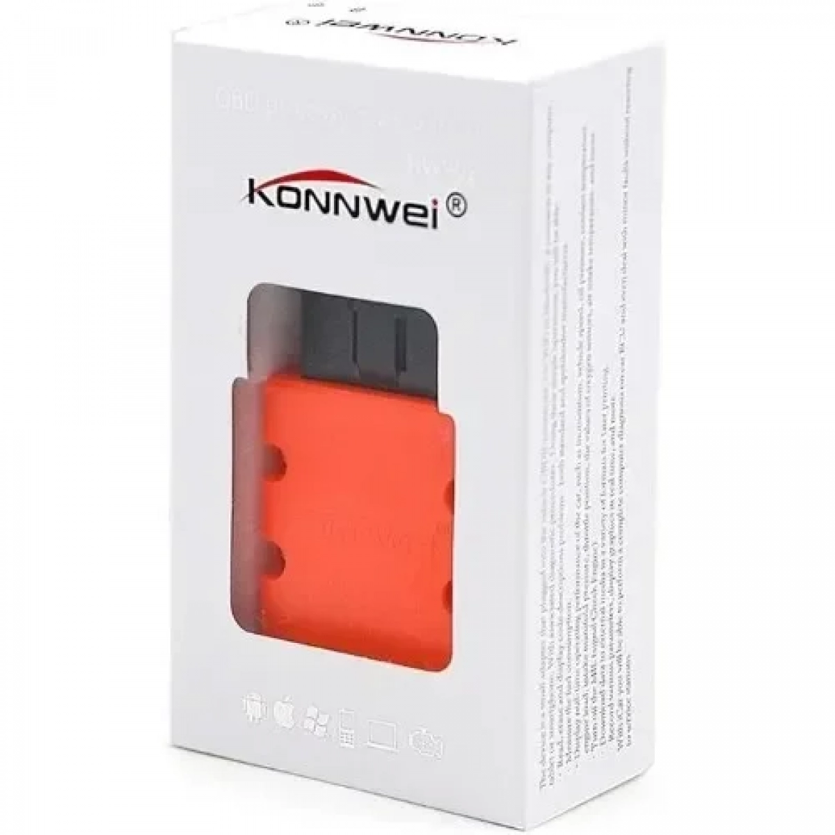 Διαγνωστικό αυτοκινήτου Konnwei OBD II Bluetooth KW902 Πορτοκαλί