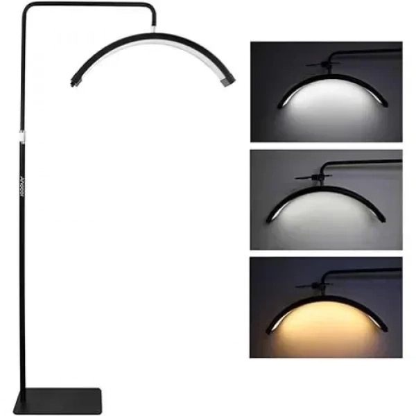 Επιδαπέδιο Φωτιστικό Led 36W Half Moon Με Τηλεκοντρόλ HD-M6X - Μαύρο